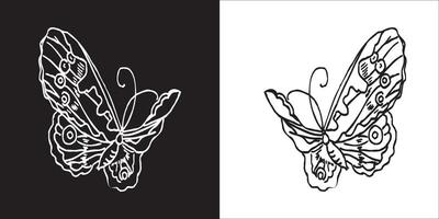 ilustração gráficos do borboleta ícone vetor