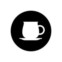 café copo ícone . chá copo ilustração placa. mocha símbolo. chá logotipo. quente beber marca. vetor