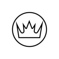 coroa ícones. real coroa ilustração símbolo. rei logotipo ou placa. vetor