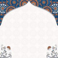 fundo de mandala de estilo mesquita. arte da mandala de fundo criativo. decoração de fundo islâmica vetor