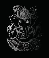 hindu senhor shree ganesh imagem vetor