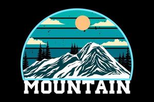 mountain design retro vintage vetor