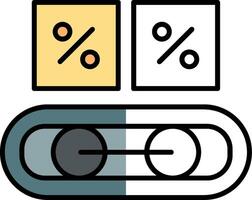 transportador banda preenchidas metade cortar ícone vetor
