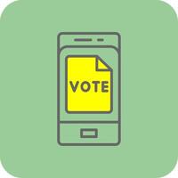 voto preenchidas amarelo ícone vetor