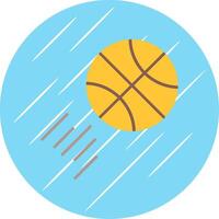 basquetebol plano azul círculo ícone vetor