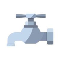 toque no ícone. torneira colorida em estilo simples. ilustração de abastecimento de água para infográfico, site ou aplicativo. vetor