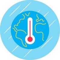 clima mudança plano azul círculo ícone vetor