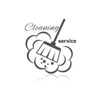 Ícone de serviço de limpeza vetor