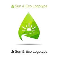 logotipo da ecologia, ícone e símbolo da natureza vetor