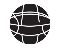 cesta bola ícone gráfico logotipo Projeto vetor