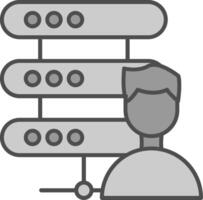 dados cientista potra ícone vetor