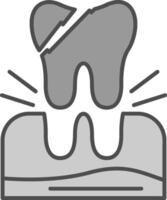 dente Extração potra ícone vetor