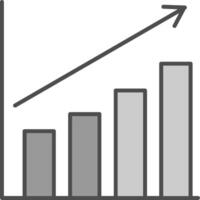 Barra gráfico potra ícone vetor