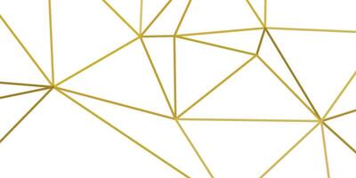 abstrato geométrico fundo com ouro linhas triângulos vetor