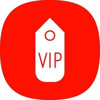 vip passar glifo curva ícone vetor