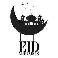 eid Mubarak . eid mubarok islâmico fundo modelo. vetor