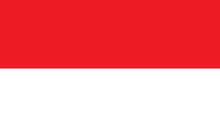 Indonésia bandeira ilustração. Indonésia nacional bandeira. vetor