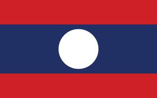 Laos bandeira ilustração. Laos nacional bandeira. vetor