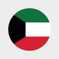 Kuwait nacional bandeira ilustração. Kuwait volta bandeira. vetor