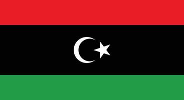 Líbia bandeira ilustração. Líbia nacional bandeira. vetor