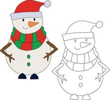 boneco de neve clipart para amantes do inverno temporada. isto inverno tema boneco de neve ternos Natal celebração vetor