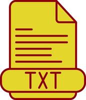 TXT linha círculo ícone vetor