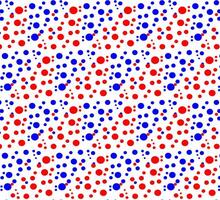 textura dentro a Formato do uma padronizar do vermelho e azul círculos em uma branco fundo vetor