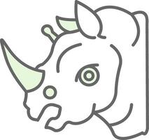 rinoceronte potra ícone vetor