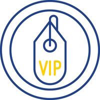 linha vip ícone de duas cores vetor