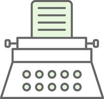 máquina de escrever potra ícone vetor