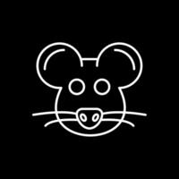 ícone invertido da linha do mouse vetor