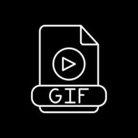 gif linha invertido ícone vetor