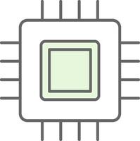 o circuito borda potra ícone vetor