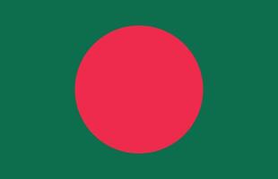 Bangladesh bandeira isolado em branco fundo . ilustração vetor