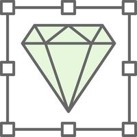 diamante potra ícone vetor