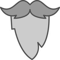 bigode potra ícone vetor