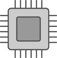 o circuito borda potra ícone vetor