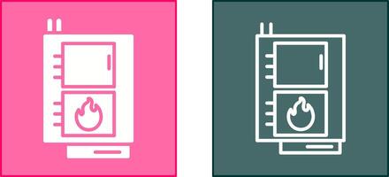 sólido combustível caldeira ícone vetor