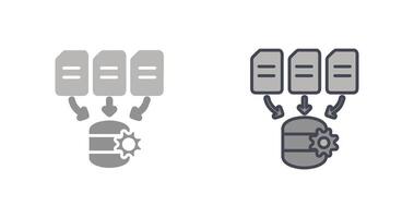 ícone de processamento de dados vetor