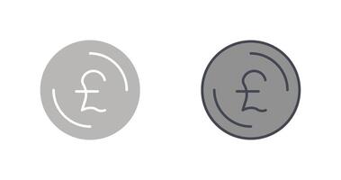 ícone de símbolo de libra vetor