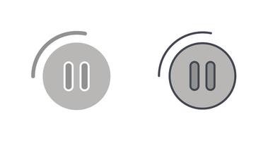 ícone do botão de pausa vetor