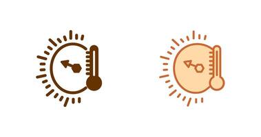 temperatura indicador ícone vetor