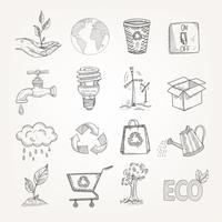 Conjunto de Ecologia de Doodles