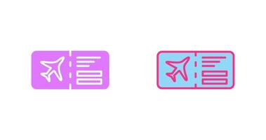 ícone de passagens de avião vetor