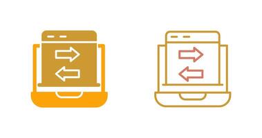 ícone de transferência de dados vetor