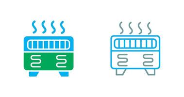 convecção aquecedor ícone vetor