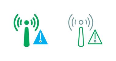 ícone de radiação não ionizante vetor