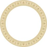 ouro volta clássico grego ornamento. europeu ornamento. fronteira, quadro, círculo, anel antigo Grécia, romano Império vetor