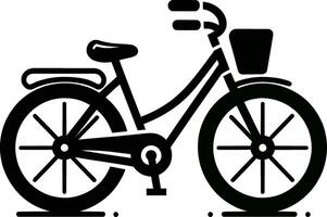 bicicleta ícone plano Projeto ilustração do ciclismo símbolo com corrida bicicleta e montanha bicicleta silhueta logotipo projeto, simples linha em mínimo fundo vetor