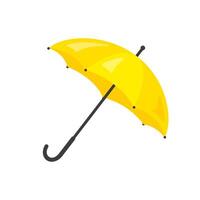 amarelo guarda-chuva em branco fundo. vetor